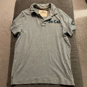 Size XL Hollister grey collared shirt